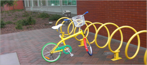 Google 本社にとめてあった自転車